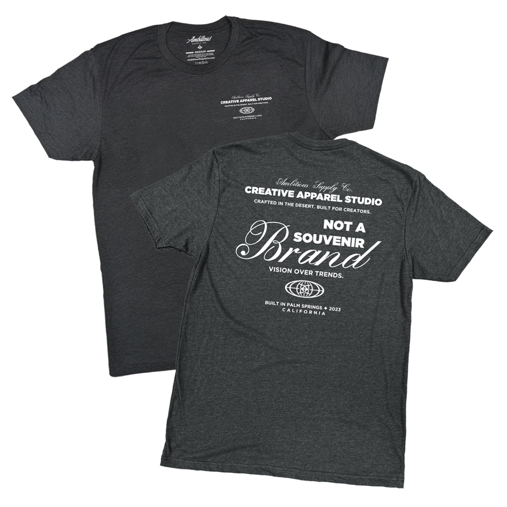 "The Manifesto" Heather Charcoal T-Shirt
