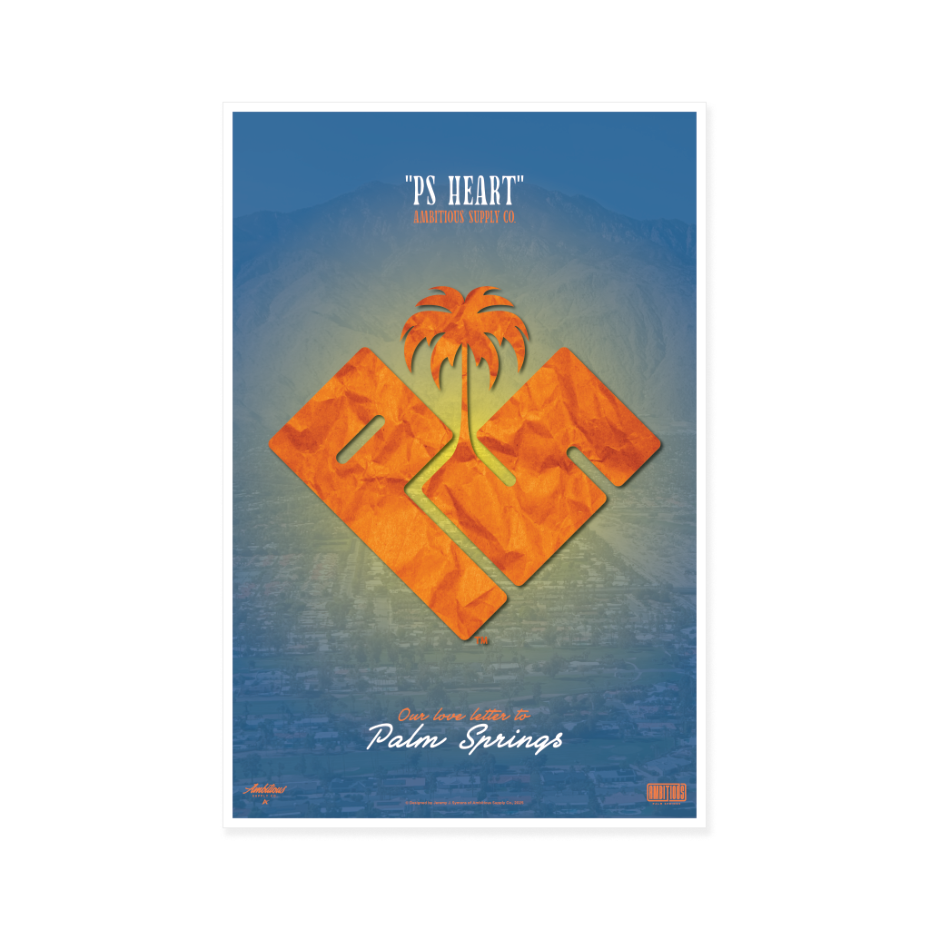 "PS HEART" Poster – 24" x 36" (Unframed)