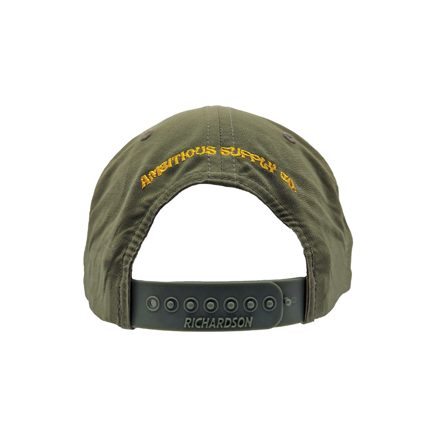 Hat - "Palm Springs Palm" Loden/Amber Gold Umpqua Embroidered Snapback