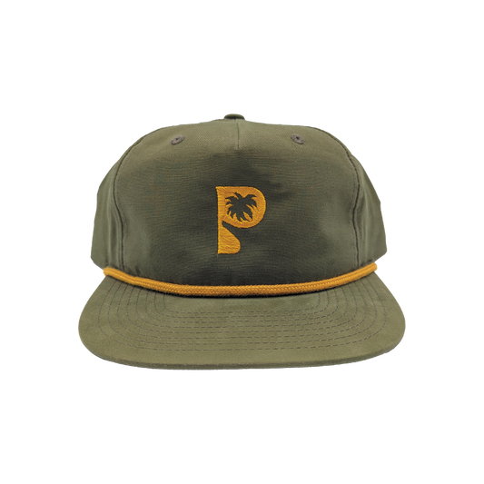 Hat - "PS Palm" Loden/Amber Gold Umpqua Embroidered Snapback