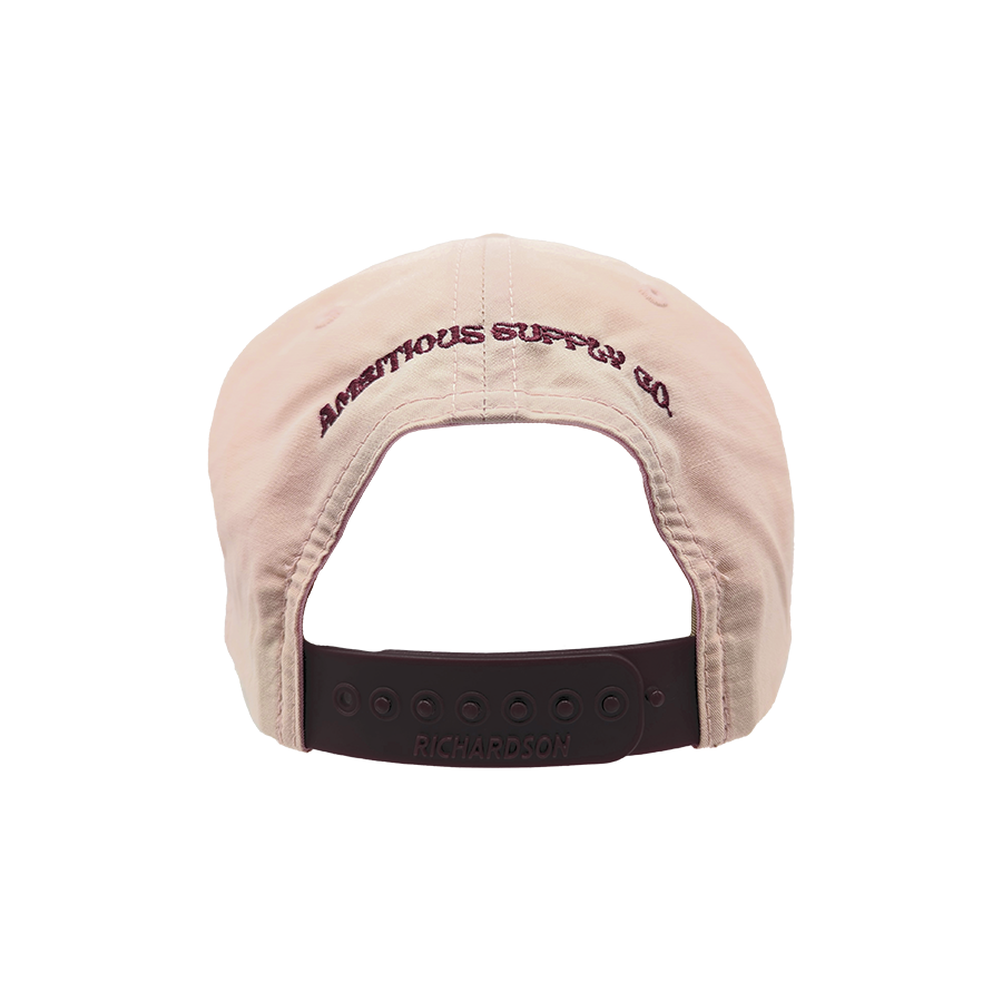 Hat - "Palm Springs Palm" Pale Peach/Maroon Umpqua Embroidered Snapback