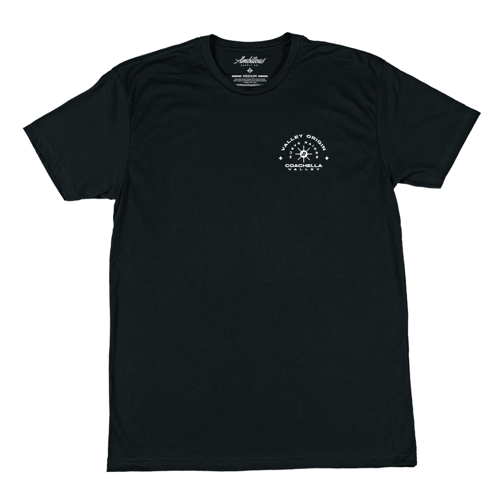 "VALLEY ORIGIN" Black T-Shirt