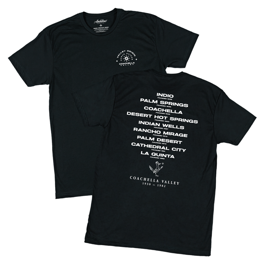 "VALLEY ORIGIN" Black T-Shirt