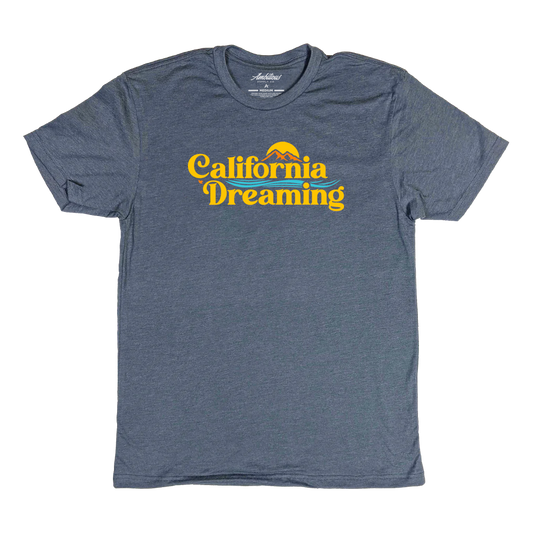 "California Dreaming" Heather Indigo T-Shirt