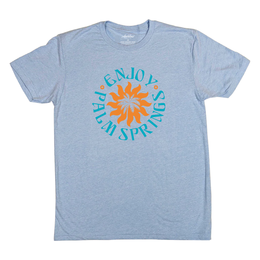 "Enjoy Palm Springs" Heather Columbia T-Shirt