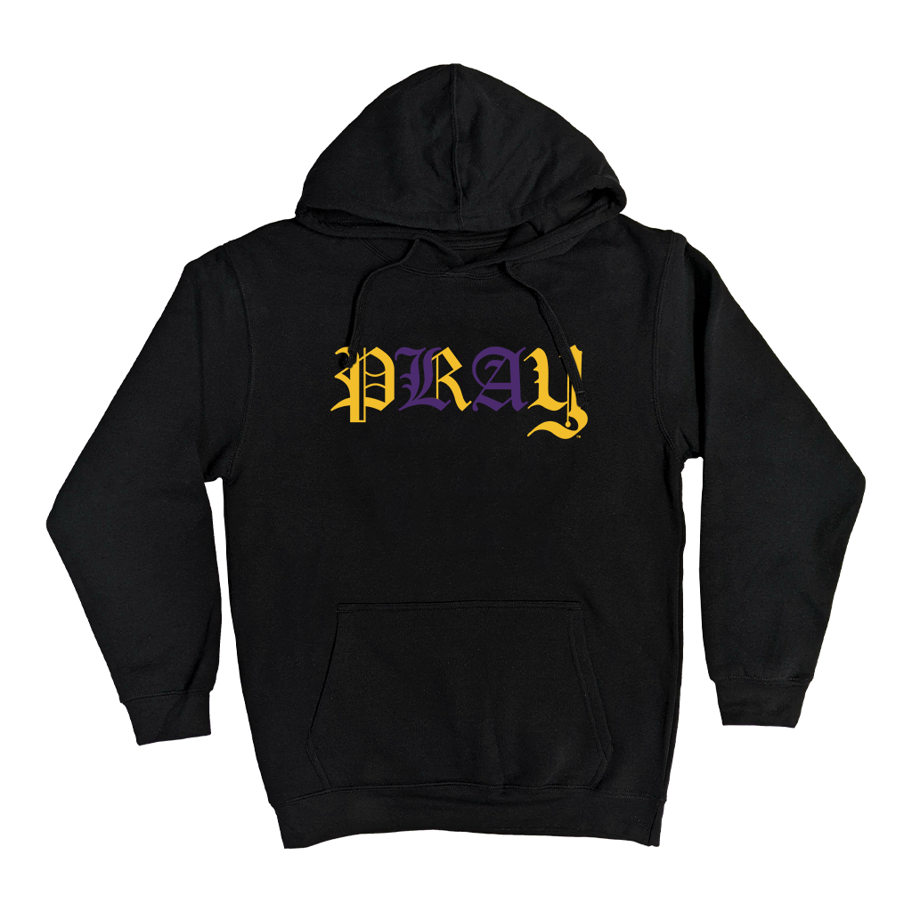 "PRAY FOR L.A." Black Elevated Hoodie