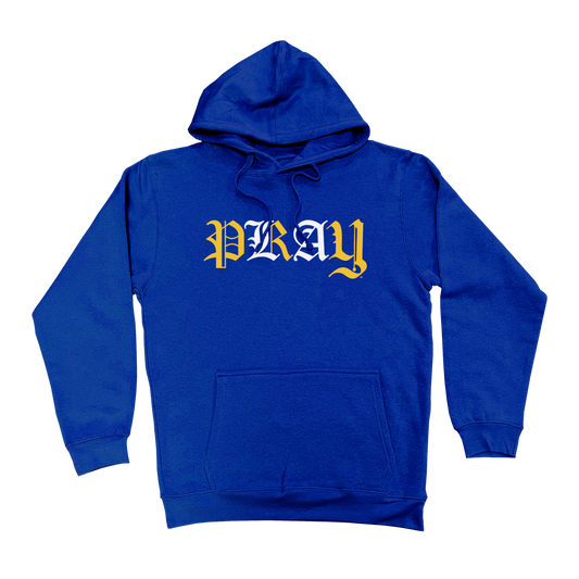 "PRAY FOR L.A." Royal Elevated Hoodie