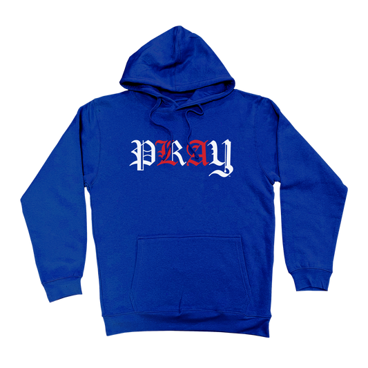 "PRAY FOR L.A." Royal Elevated Hoodie