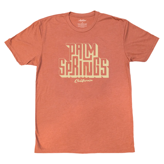 "Palm Springs 3D" Heather Redwood T-Shirt