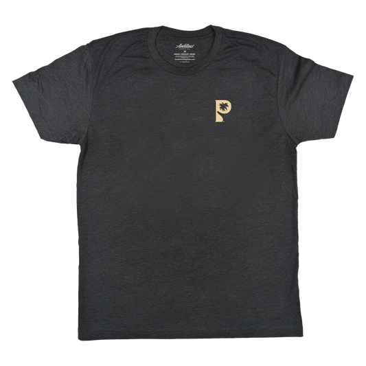 "Palm Springs Palm" Heather Charcoal T-Shirt