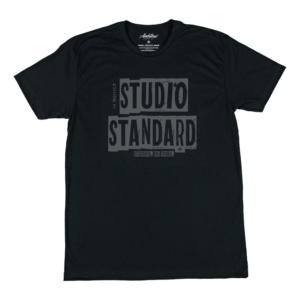 "STUDIO STANDARD" Black T-Shirt
