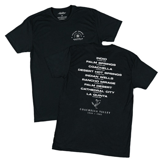 "VALLEY ORIGIN" Black T-Shirt